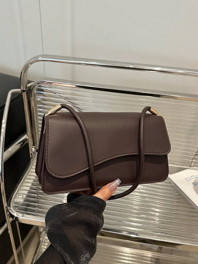 Asymmetrical Flap Vintage Shoulder Bag
