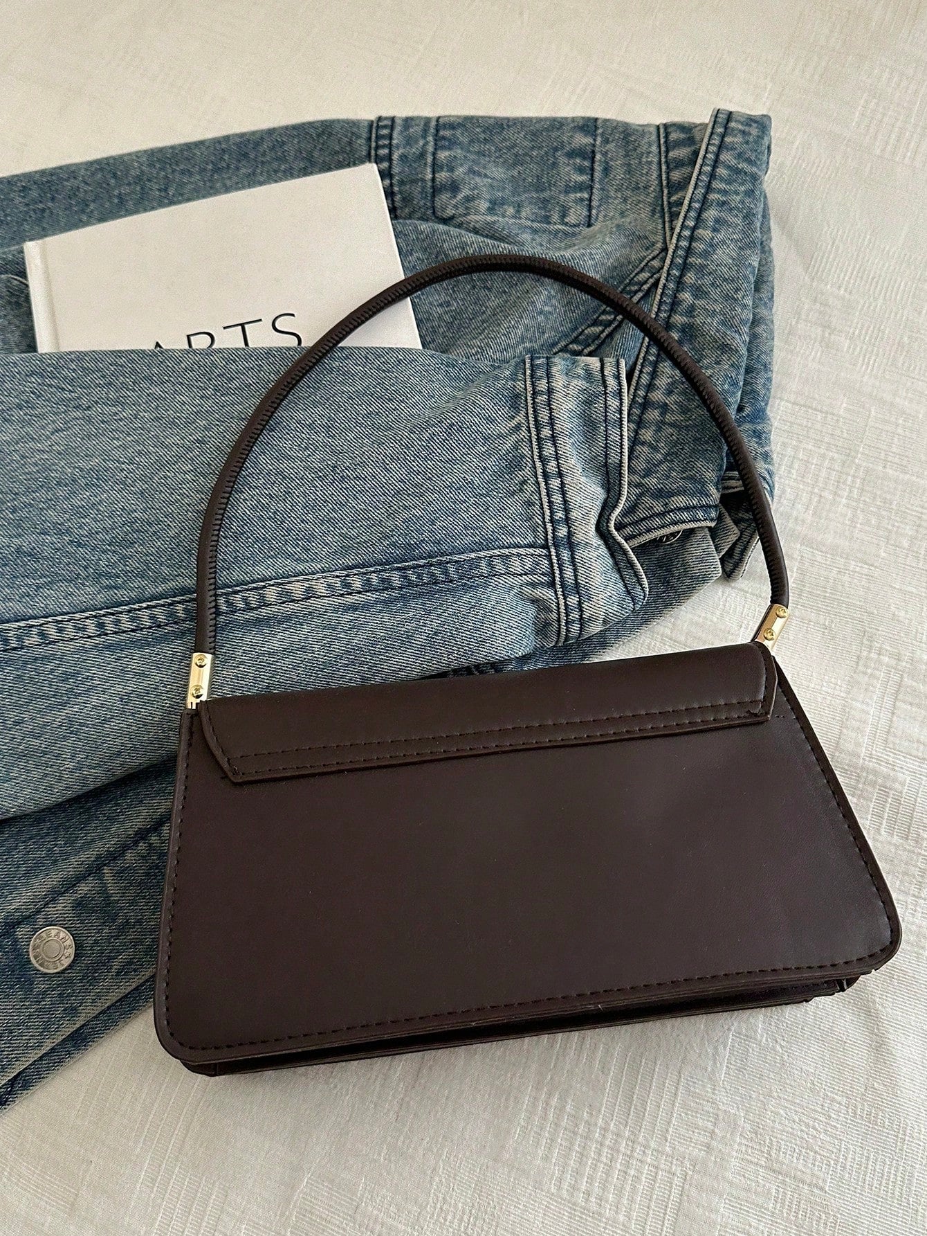 Asymmetrical Flap Vintage Shoulder Bag