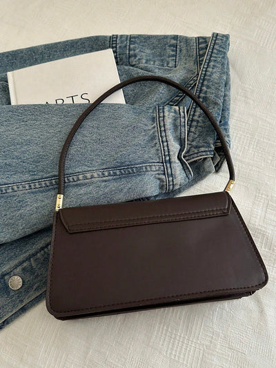 Asymmetrical Flap Vintage Shoulder Bag