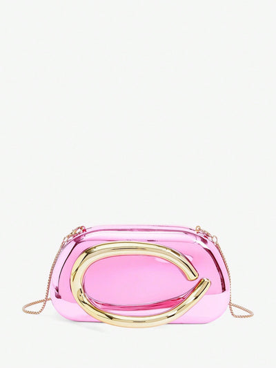 SHEIN BAE Metallic Evening Clutch