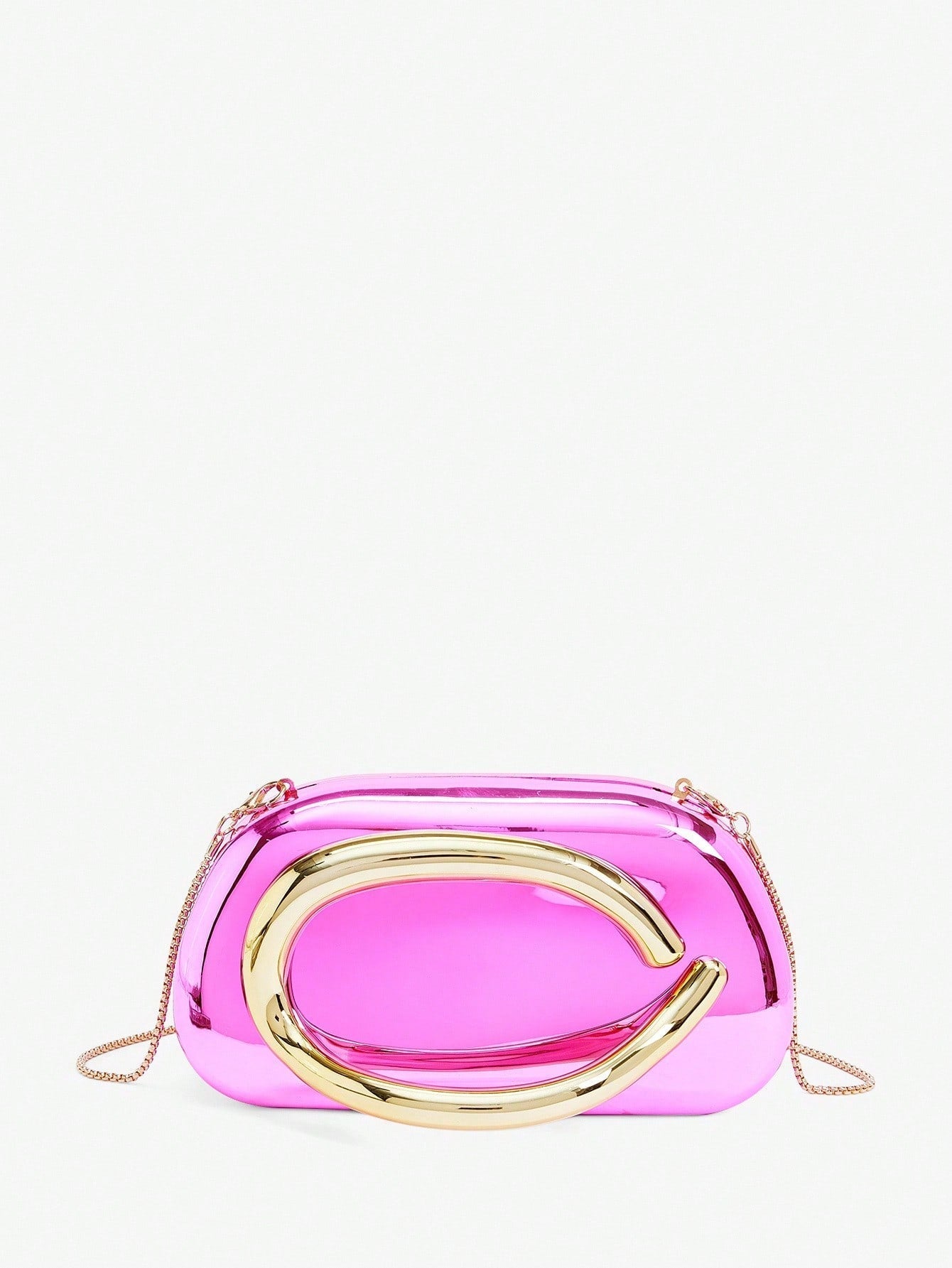 SHEIN BAE Metallic Evening Clutch