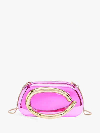 SHEIN BAE Metallic Evening Clutch