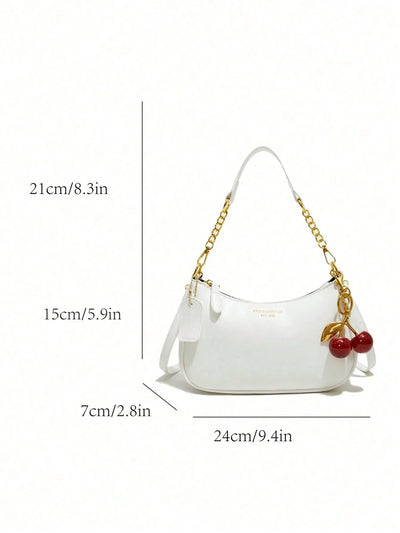 Classic Letter Pattern Shoulder Bag