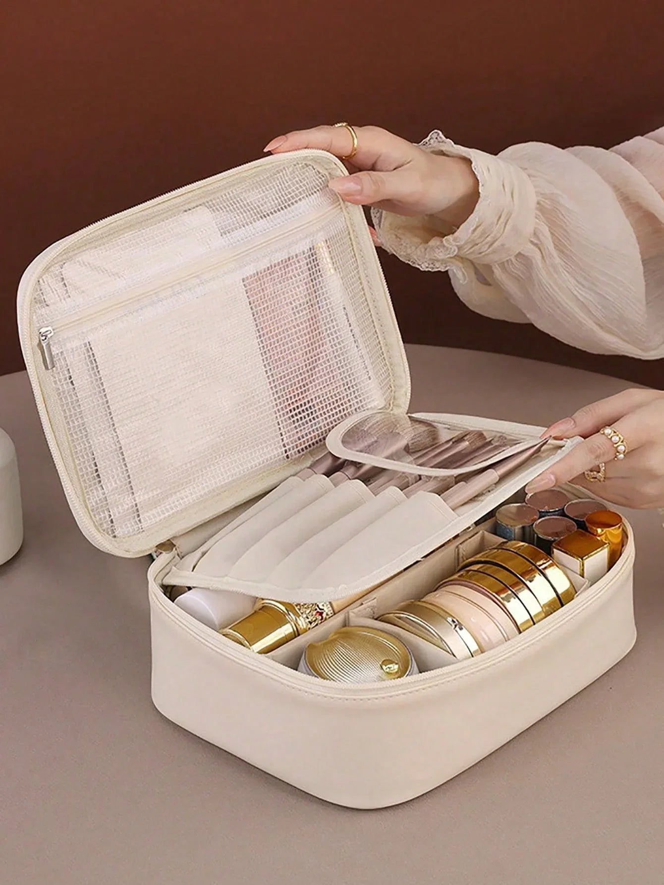 Large Waterproof Travel Makeup Bag
