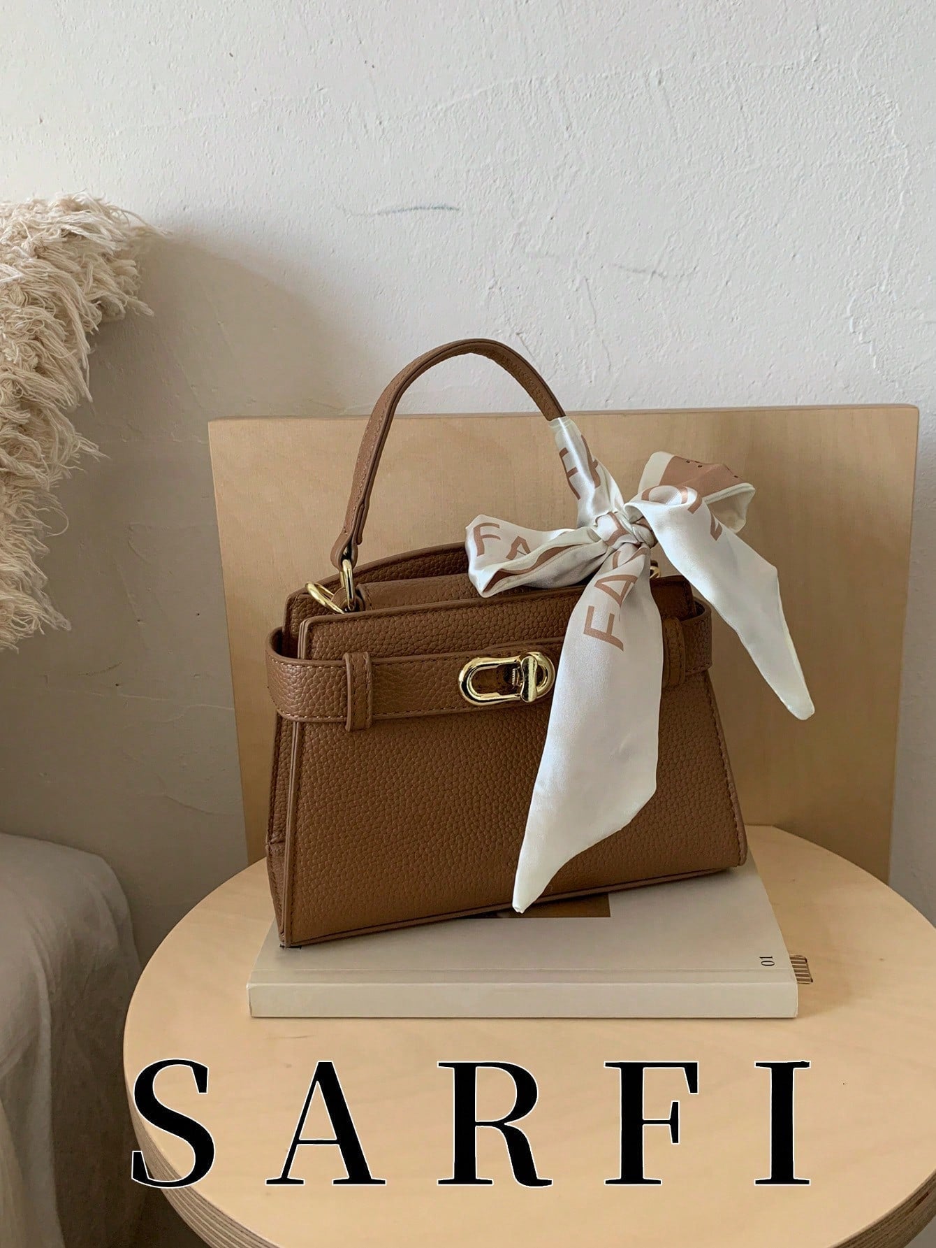 Women’s Litchi Grain Crossbody Handbag