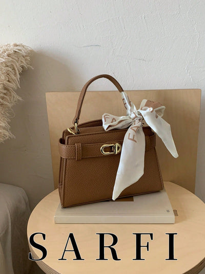 Women’s Litchi Grain Crossbody Handbag