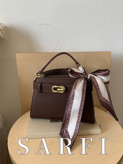 Women’s Litchi Grain Crossbody Handbag