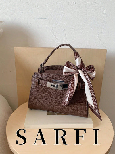 Women’s Litchi Grain Crossbody Handbag
