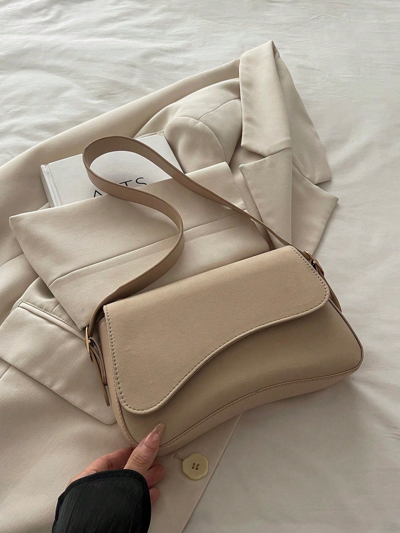 Asymmetrical Flap Vintage Shoulder Bag