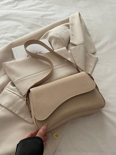 Asymmetrical Flap Vintage Shoulder Bag