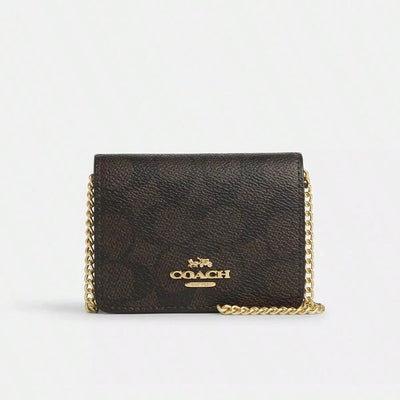 Women’s Signature Canvas Chain Wallet