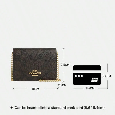Women’s Signature Canvas Chain Wallet