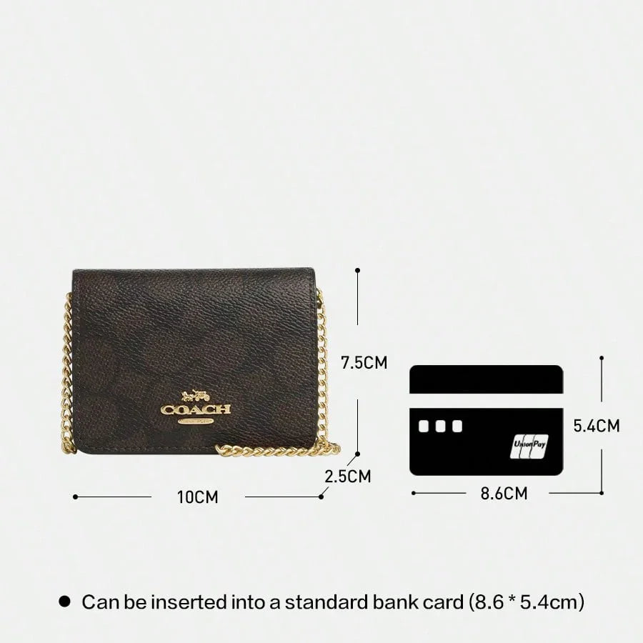 Women’s Signature Canvas Chain Wallet