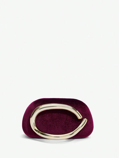 SHEIN BAE Metallic Evening Clutch