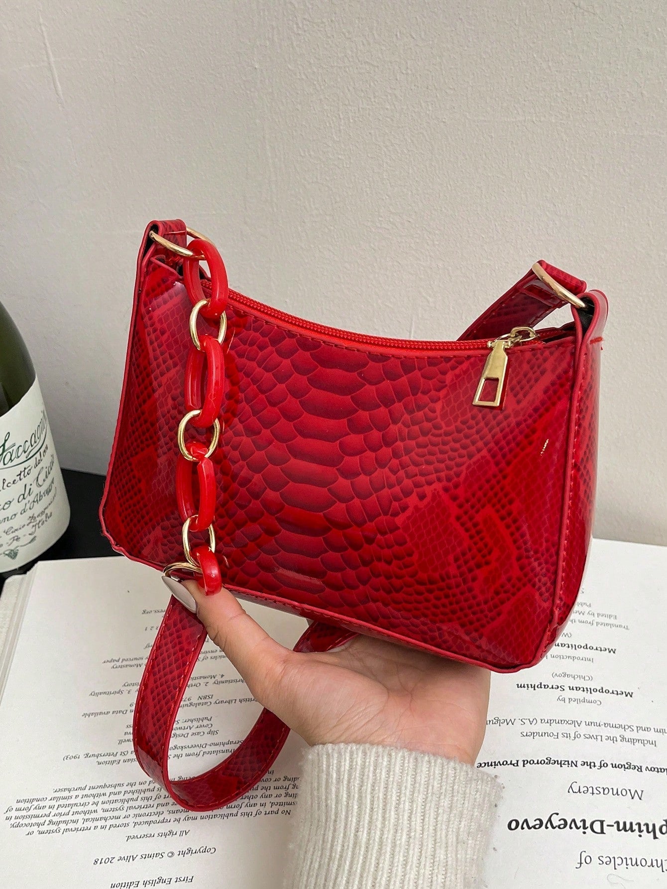 Spring Summer Pink Underarm Bag