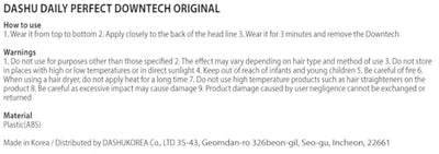 DASHU Perfect Downtech Original 3-Minute No Heat at Home Hair Press Down Perm Solution for Hair, Hair Straightener for Men's Grooming