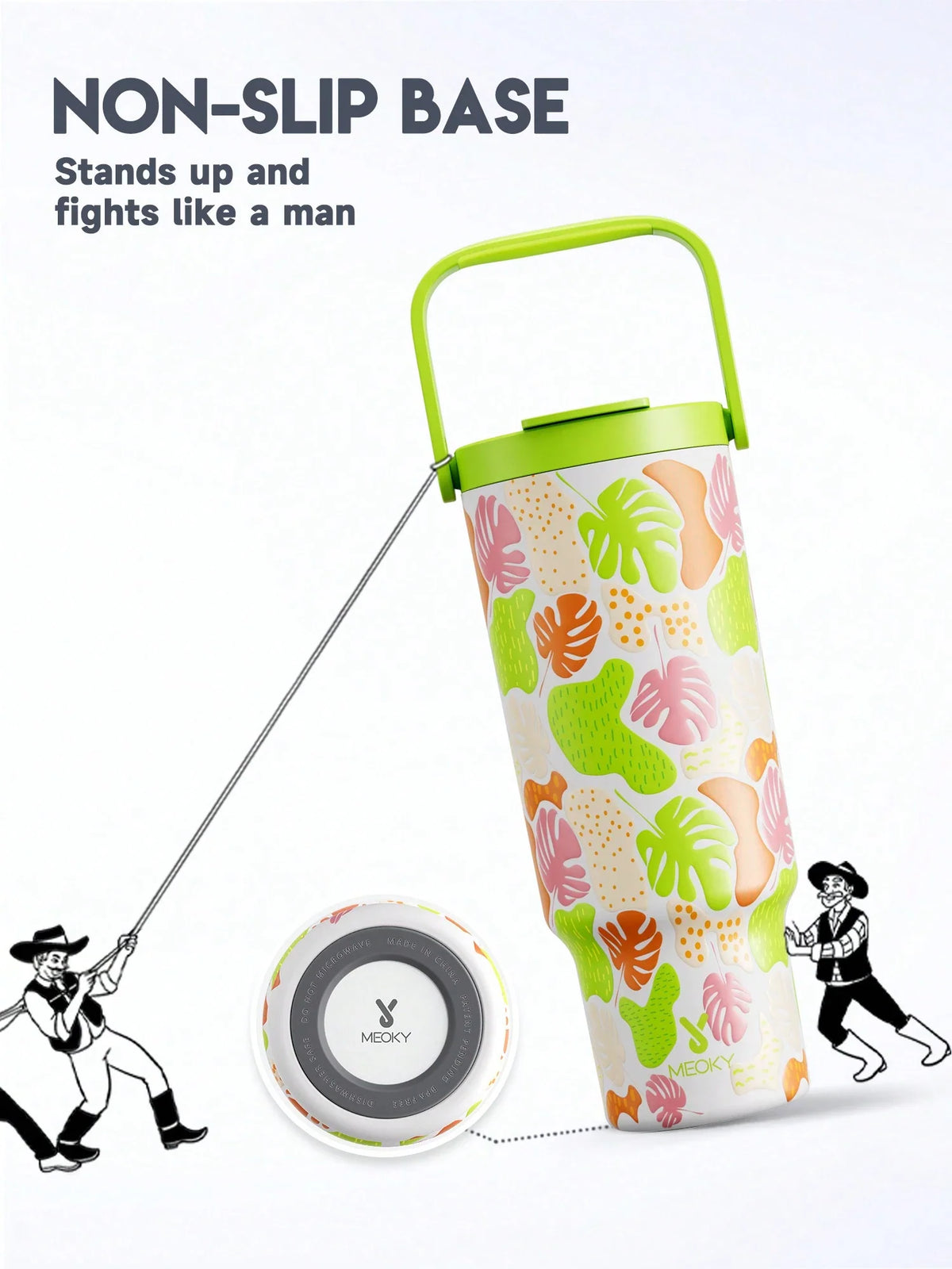 Meoky 40oz Insulated Stainless Steel Tumbler