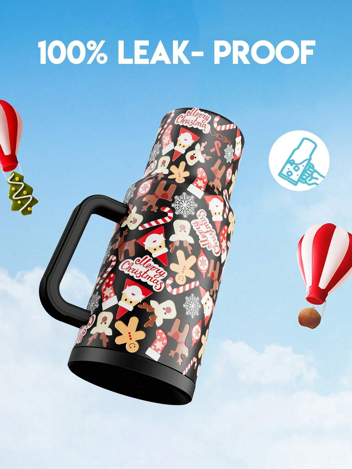 Meoky 40oz Insulated Travel Tumbler