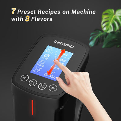 NKBIRD WIFI Sous Vide Cooker ISV-100W, 1000 Watts Fast-Heating W/Free APP,Sous Vide Machine Immersion Circulator w/ 14 Free Preset Recipes, Thermal Immersion w/Smart Timer, Calibration Function