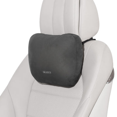 BEBAS Car Headrest Pillow with Adjustable Strap for Neck Support, Black