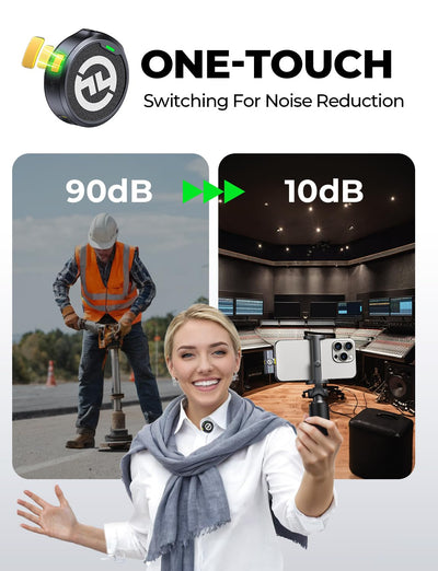 Hollyland Lark M2 Wireless Microphone for iPhone/Camera/Android/PC, 48kHz/24-bit High Fidelity Audio, 300m Range, Noise Cancelling, 40h Use, YouTube, Vlog, Streaming (Black, with Camera RX + USB-C RX)