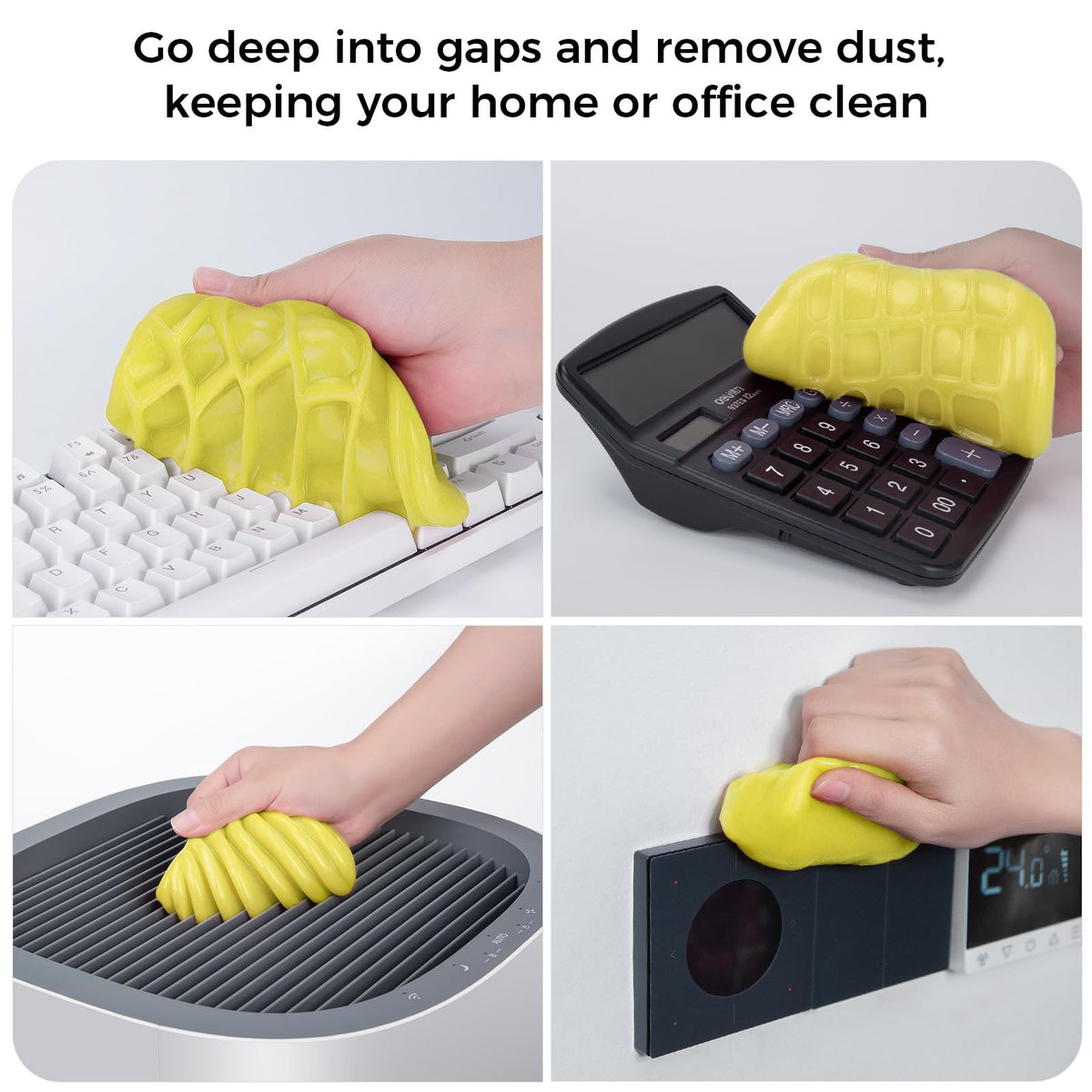 ColorCoral Cleaning Gel Universal Dust Cleaner for PC Keyboard Car Detailing Office Electronics Laptop Dusting Kit Computer Dust Remover, Computer Gaming Car Accessories, Gift for Men Women 160g