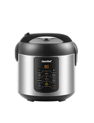 COMFEE' Rice Cooker with 6 Functions, 4-Cups Uncooked Rice