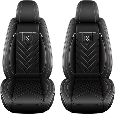 AOMSAZTO Car Seat Covers Fit for Honda CR-V CRV 2015-2025 2026 Premium Front Seat Covers Waterproof Leather Automotive Seat Covers Compatible with Airbag (2 Seats,Black)