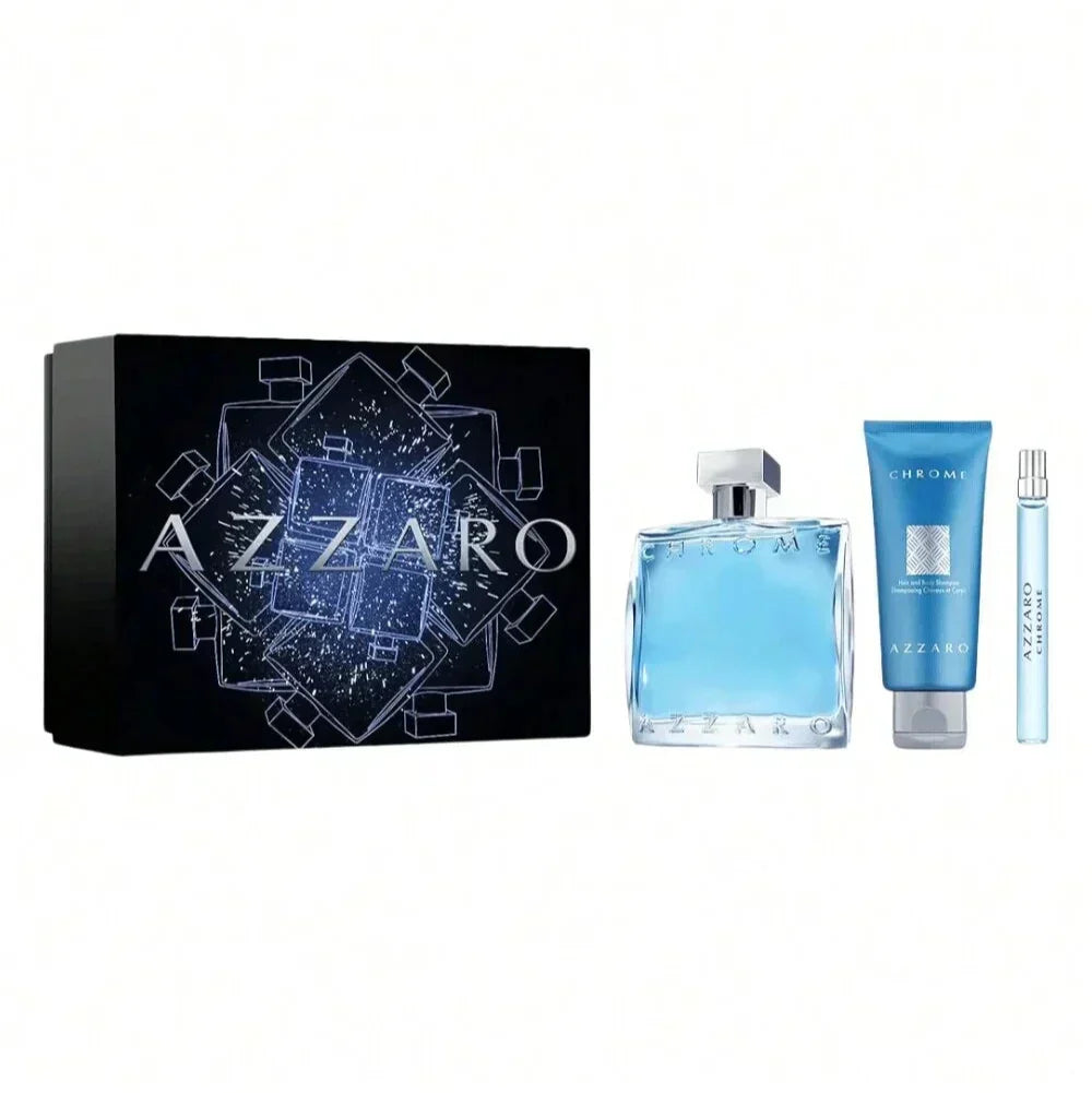 Azzaro Chrome 3-Piece Gift Set for Men