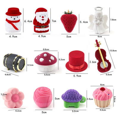Velvet Jewelry Gift Box Holder