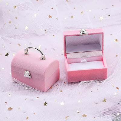 Velvet Jewelry Gift Box Holder