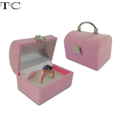 Mini Velvet Jewelry Storage Box