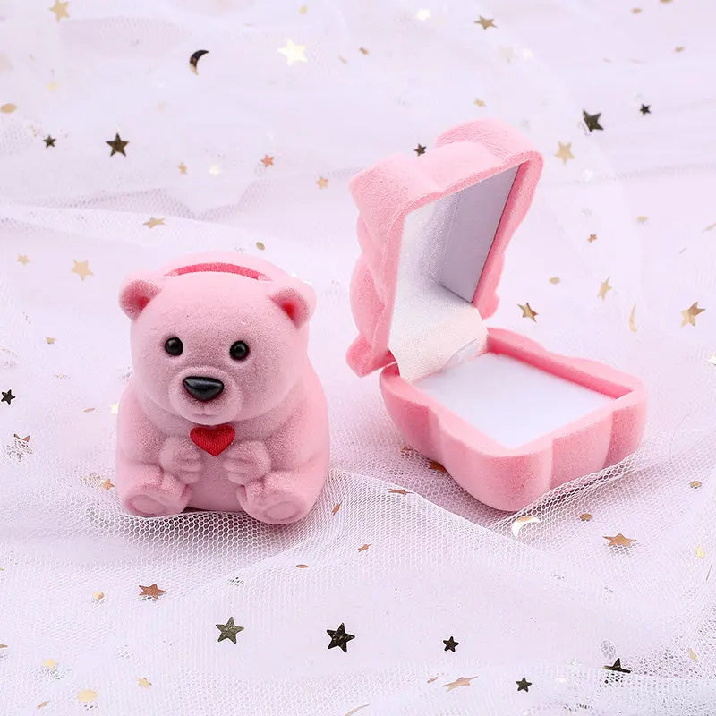 Velvet Jewelry Gift Box Holder