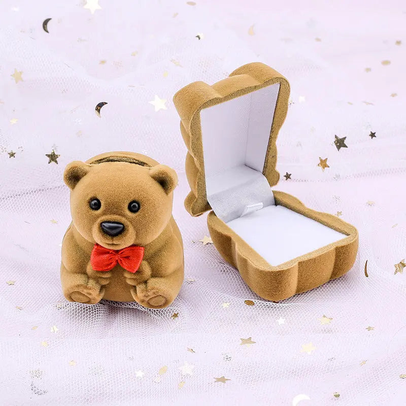 Velvet Jewelry Gift Box Holder