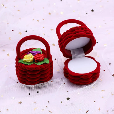 Velvet Jewelry Gift Box Holder