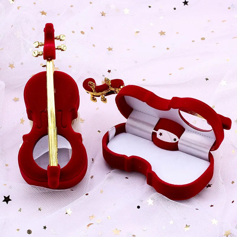 Velvet Jewelry Gift Box Holder