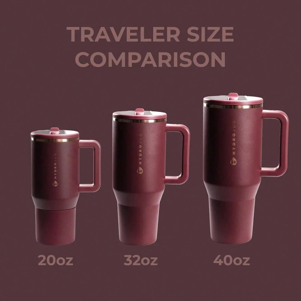 HydroJug Traveler Insulated Tumbler With Handle