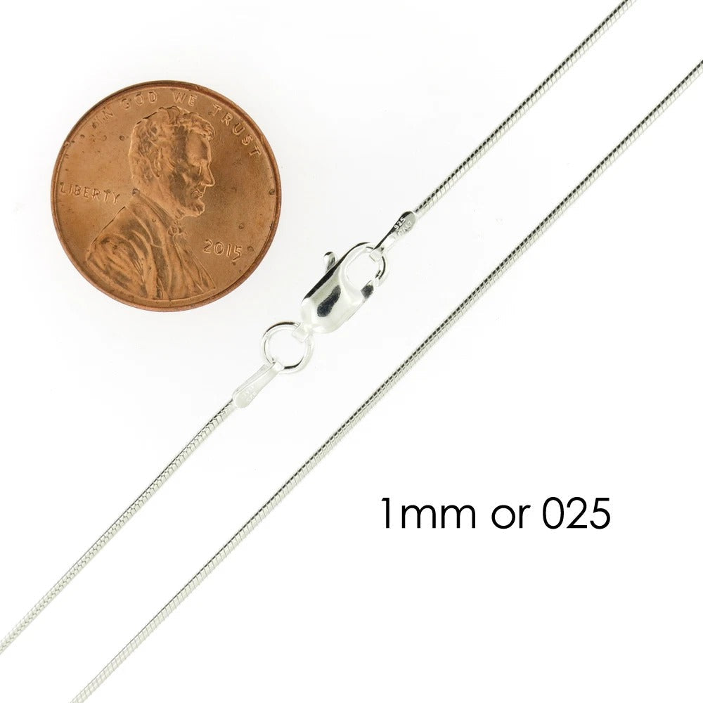 925 Sterling Silver Snake Chain