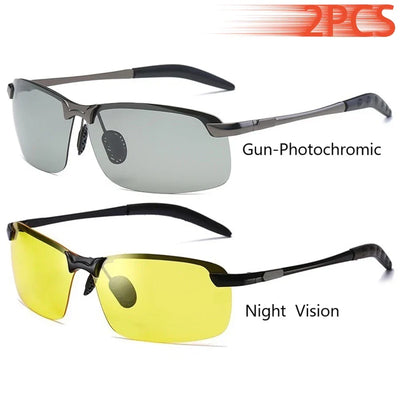 Photochromic Polarized Sunglasses Men