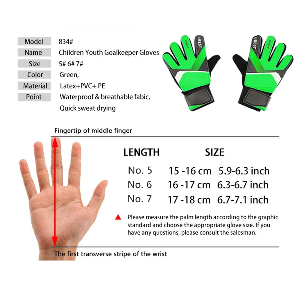 Kids Anti-Slip Goalkeeper Gloves