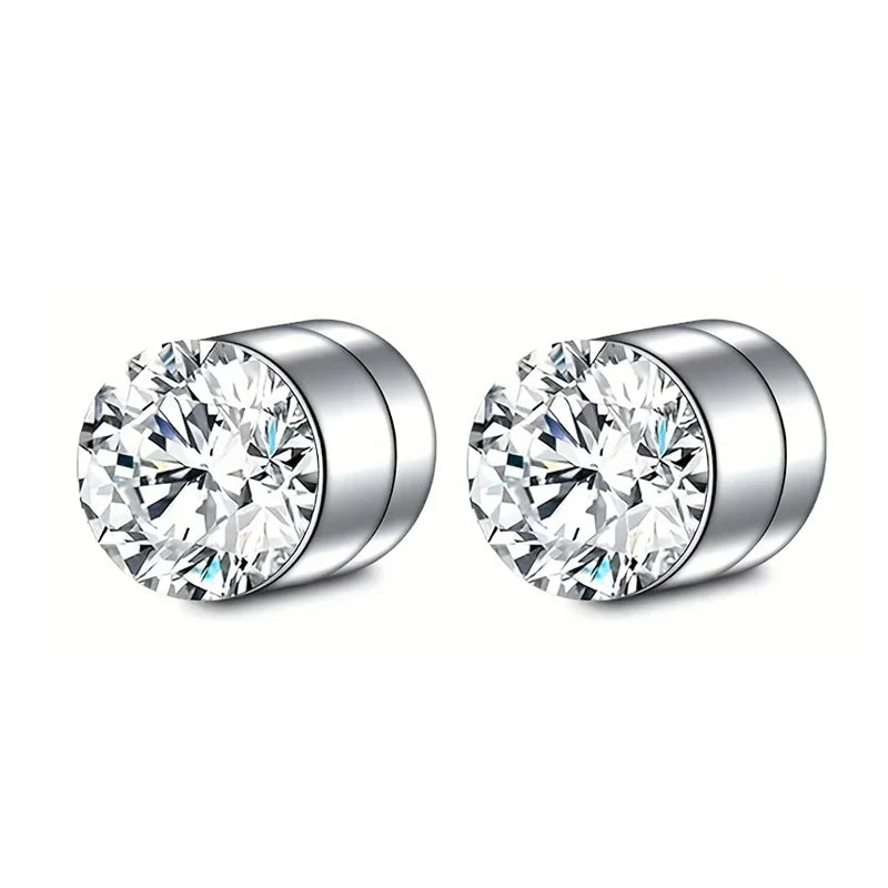 Crystal Magnetic Non Piercing Earrings