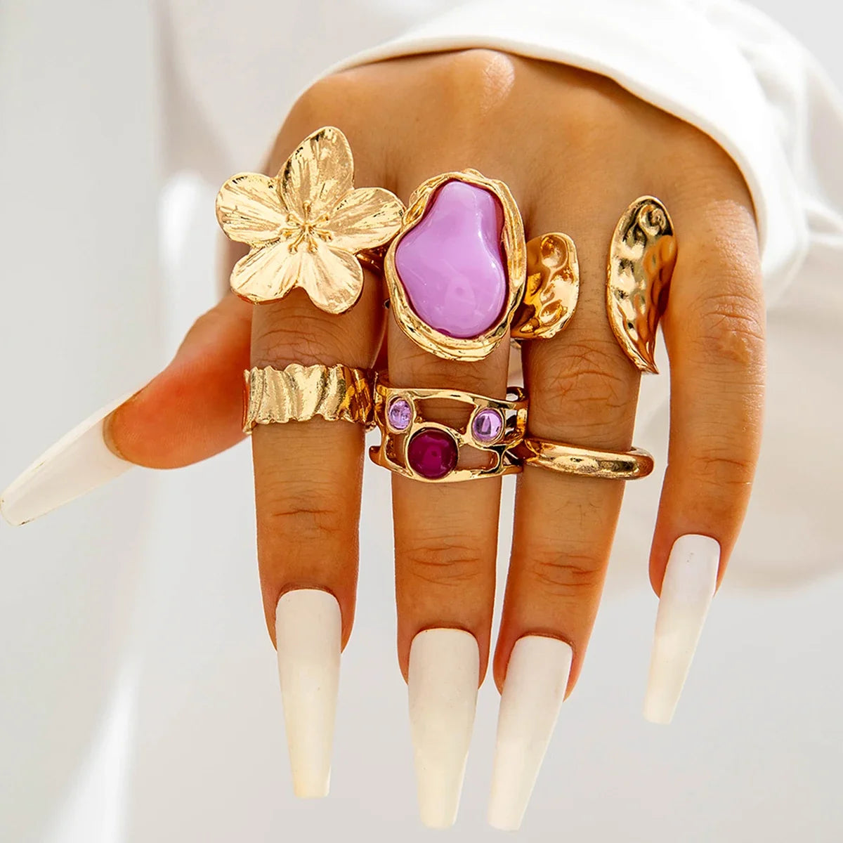 Tocona Luxury Imitation Pearl Rings