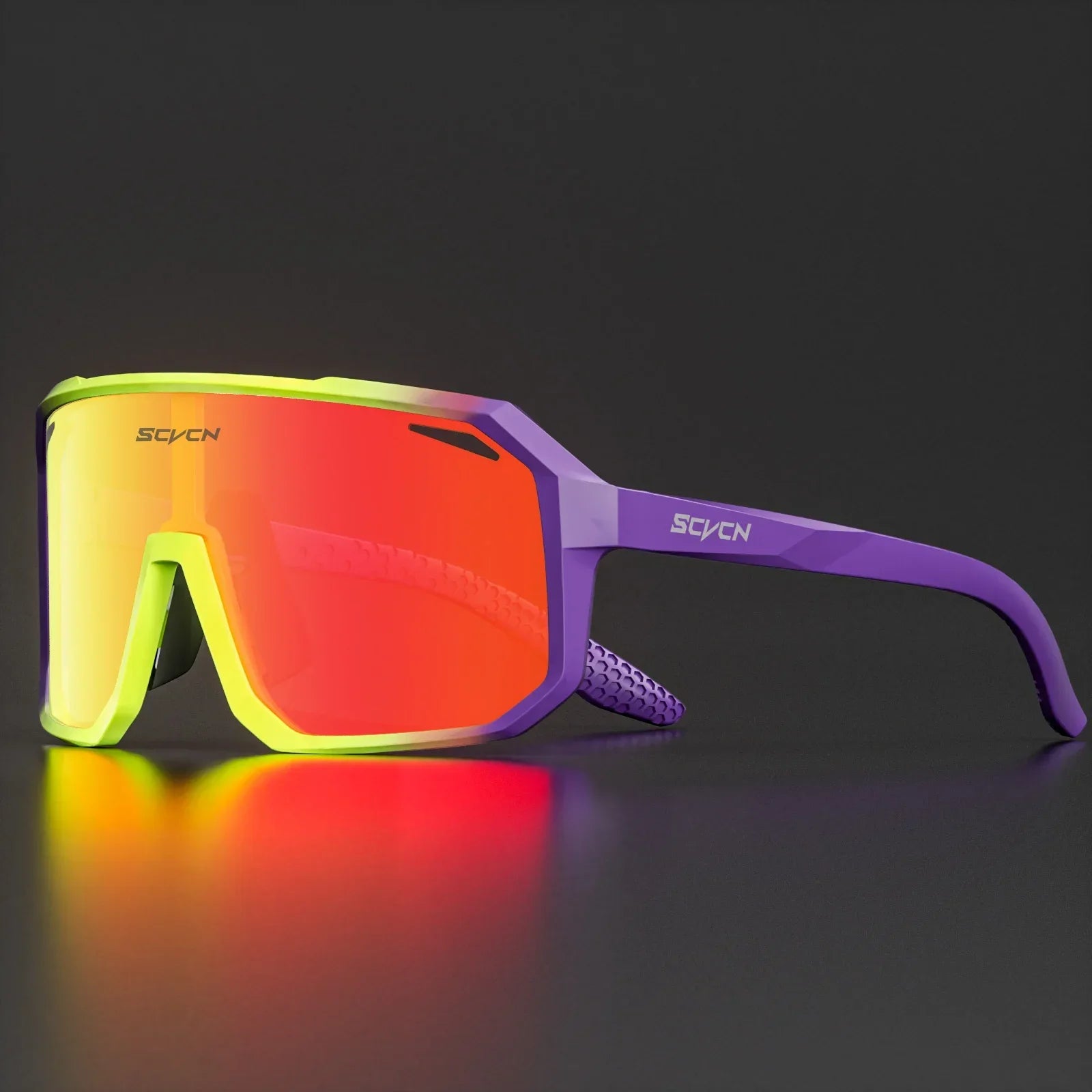SCVCN Fashion HD Sunglasses Men Women Luxury Glasses Outdoor Sports Runing Drving Shades Racing UV400 MTB Bike Cycling Eyewear