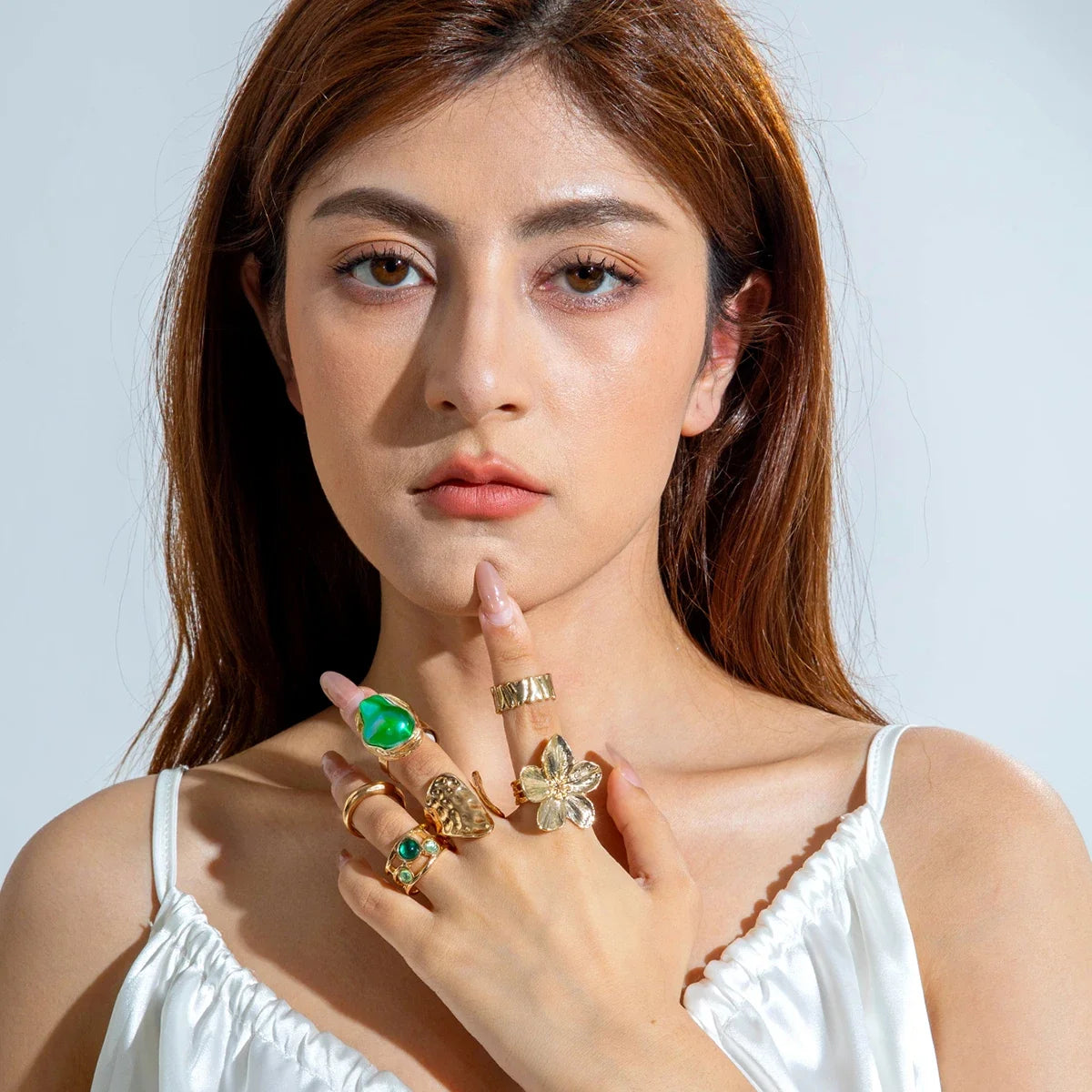 Tocona Luxury Imitation Pearl Rings