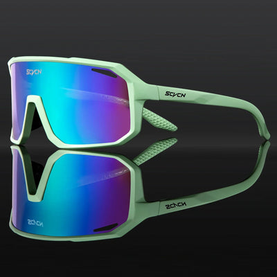 SCVCN Fashion HD Sunglasses Men Women Luxury Glasses Outdoor Sports Runing Drving Shades Racing UV400 MTB Bike Cycling Eyewear