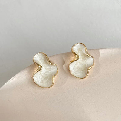Abstract Colorful Irregular Stud Earrings