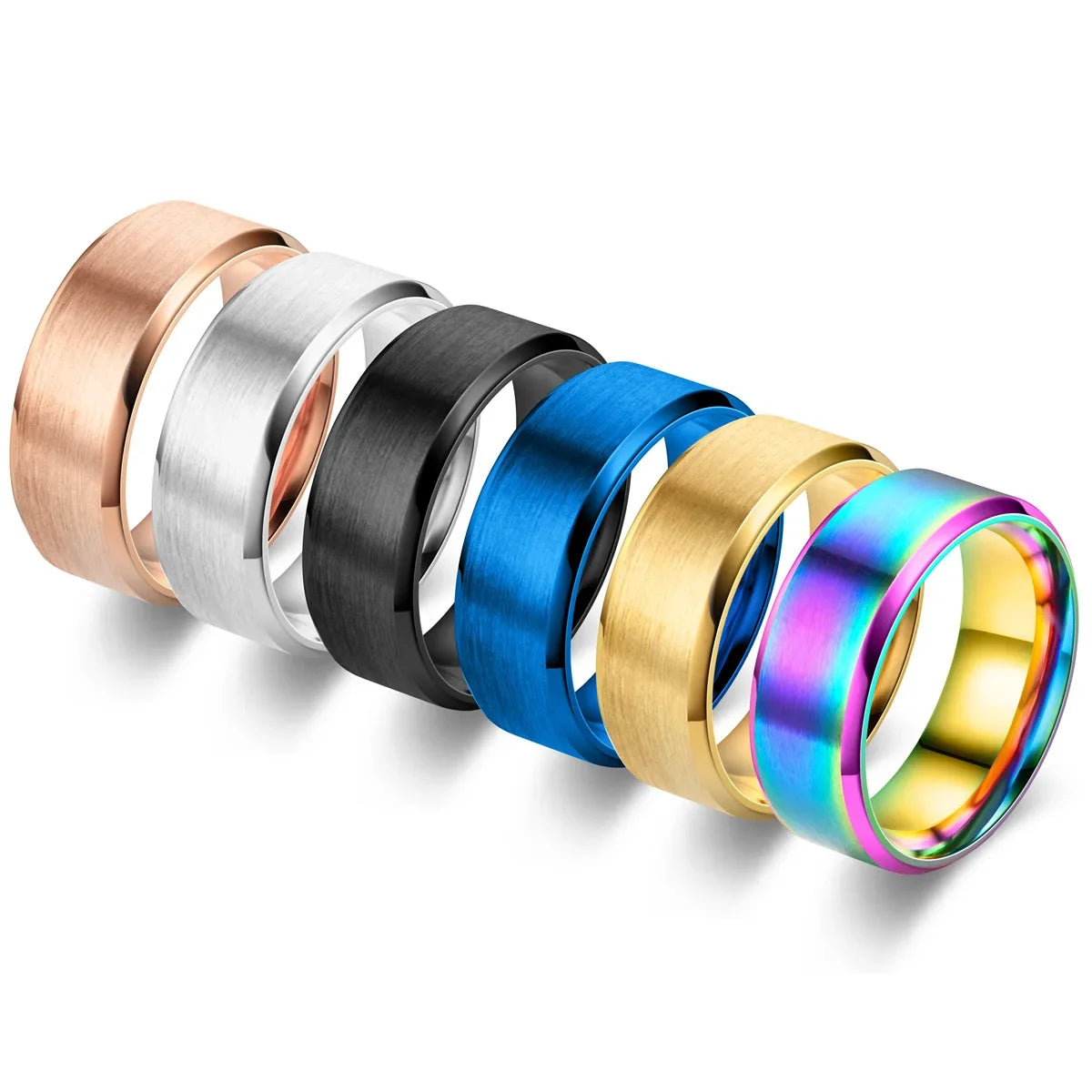 8MM Stainless Steel Wedding Ring