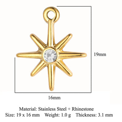 316 Stainless Steel Charm Pendant Set
