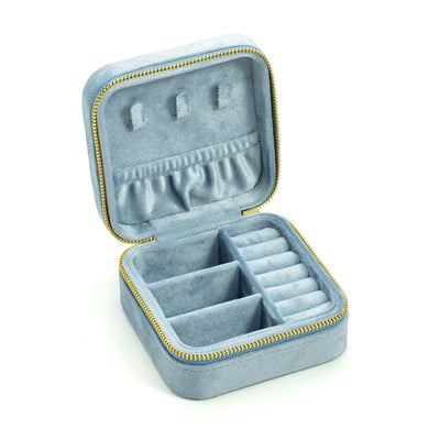 Vintage Velvet Travel Jewelry Box