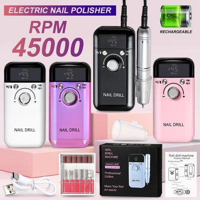 Professional 45000RPM Electric Nail Drill